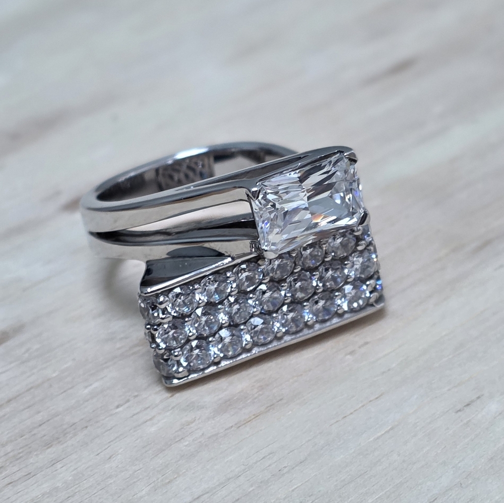 JOSE HESS | Modernist Ring, Sz. 8 1/2